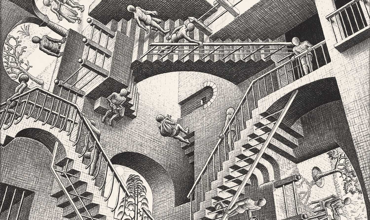M.C. Escher, Relatività, 1953 M.C. Escher, Relatività, 1953