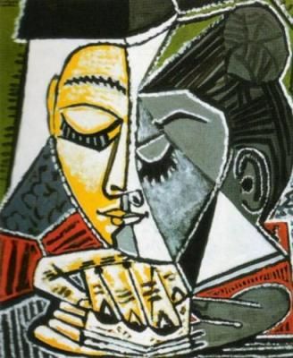 Tete d'une femme lisant, Picasso Tete d'une femme lisant, Picasso