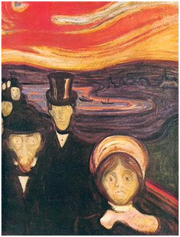 Edvard Munch, Angoscia, 1894