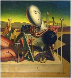 Giorgio de Chirico, Il trovatore stanco, 1950 Giorgio de Chirico, Il trovatore stanco, 1950