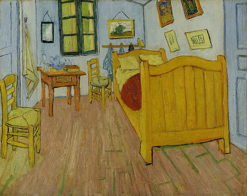 La camera di Vincent ad Arles, Van Gogh 1888